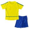 Maillot de Supporter Brésil 2002-2003 Domicile Retro Pour Enfant